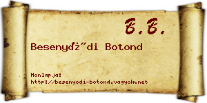 Besenyődi Botond névjegykártya